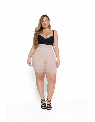Short media pierna color piel levanta glúteos